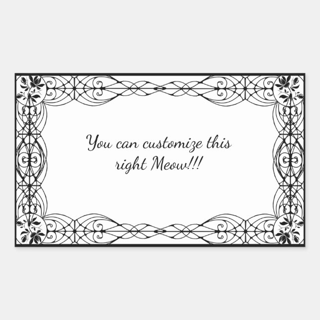 Adesivo Retangular Gato Cósmico Dandelion (Frente)