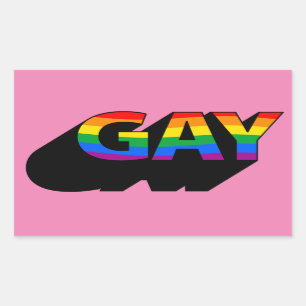 ADESIVO RETANGULAR GAY