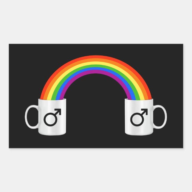 Adesivo Retangular Gay Café Data T-Shirt (Frente)