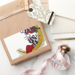 Adesivo Retangular Gaze Cósmica: Elf na Aventura da Lua