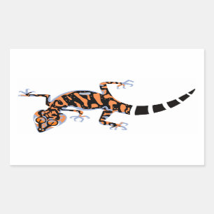 Adesivo Retangular Gecko - vinheta retangular