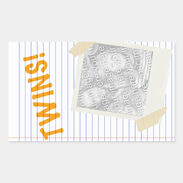 Adesivo Retangular gêmeos (Frente)