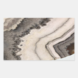 Adesivo Retangular Gemstone preto-branco