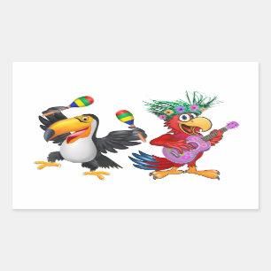 ADESIVO RETANGULAR GETTIN' FREAKY NO TIKI