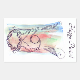 Adesivo Retangular Giant Megillah Scroll Purim