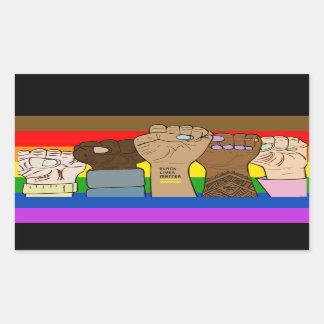 Adesivo Retangular Gire de alimentação / Vinheta retangular BLM