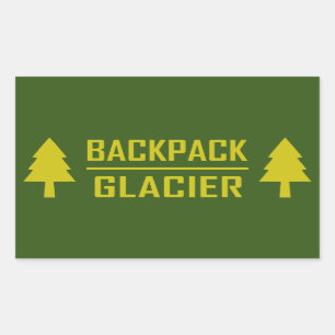 Adesivo Retangular Glaciar da Mochila