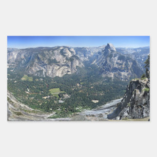 Adesivo Retangular Glaciar Point Panorama - Vale Yosemite