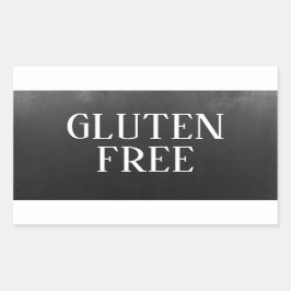Adesivo Retangular Gluten Free Allergy Safe Vintage Artesanato