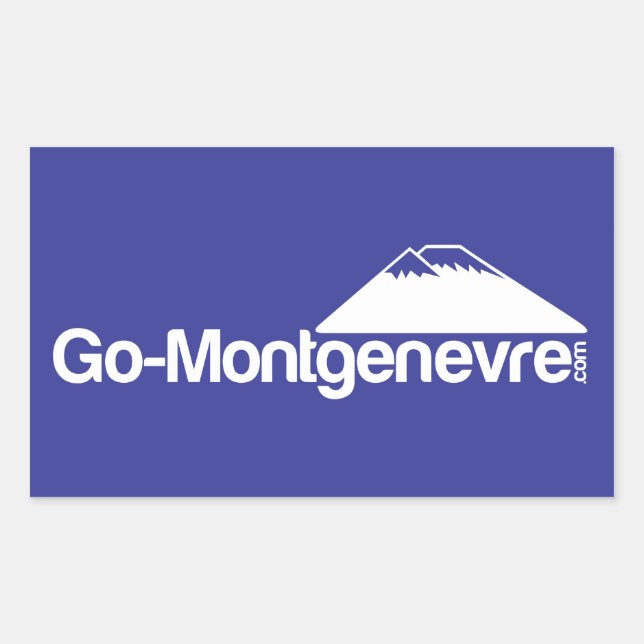 Adesivo Retangular Go Montgenevre Sticker (Frente)