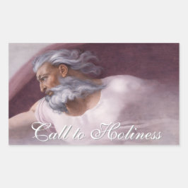 Adesivo Retangular God the Father Renaissance Devotional Design