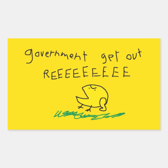 Adesivo Retangular Governo fora REE SNEKRIGHT Bandeira Gadsden (Frente)