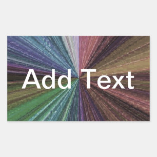 Adesivo Retangular Gradação Circular Arco-Íris Terrestre