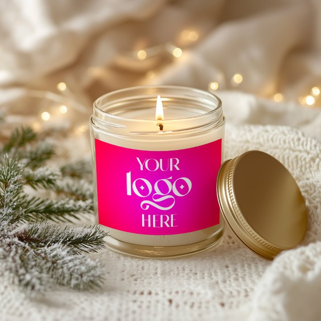 Adesivo Retangular Gradiente de Vermelho para Magenta (Red to Magenta Gradient Rectangular Sticker)