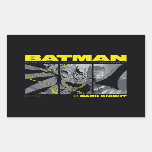 Adesivo Retangular Gráfico de três painéis do Batman