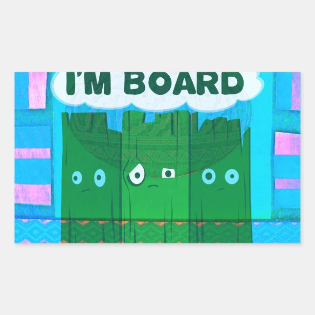 Adesivo Retangular Gráfico Inspiracional Engraçado: Eu Sou Uma Arte D (Frente)