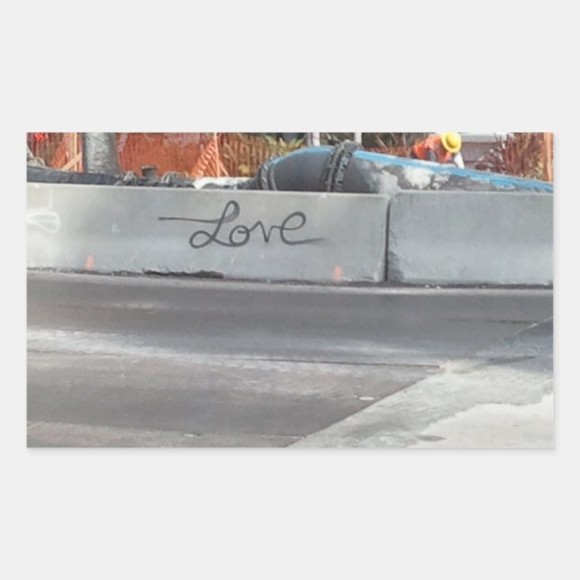 Adesivo Retangular ~Grafite De Amor~ STICKER, PERSONALIZE-O! (Frente)