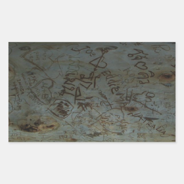 Adesivo Retangular Grafite de árvore tailandês (Frente)