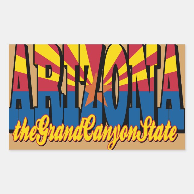Adesivo Retangular Grand Canyon State (Frente)