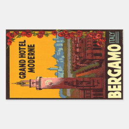 Adesivo Retangular Grand Hotel Modern Berganmo Itália