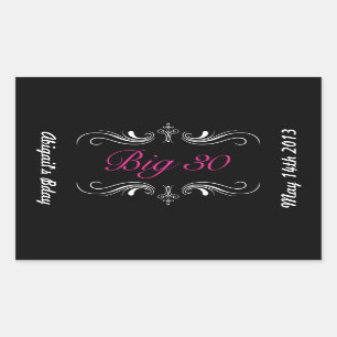 Adesivo Retangular Grande 30