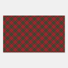 Adesivo Retangular Grant Clan Tartan Designed Impressão