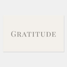 Gratitude – Minimal Typography Design