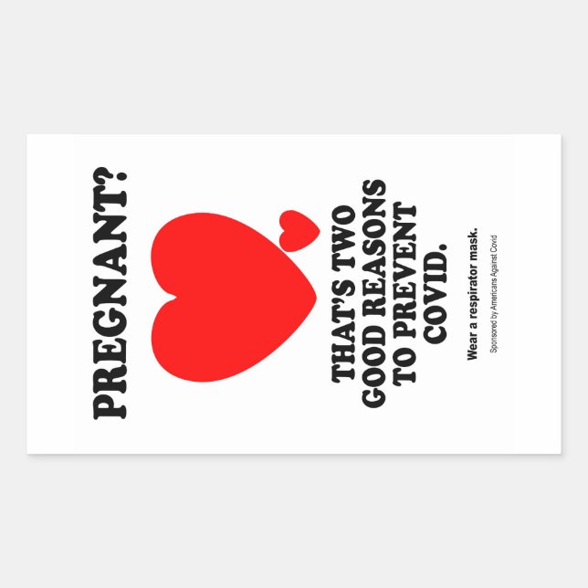 Adesivo Retangular Grávida? (Frente)