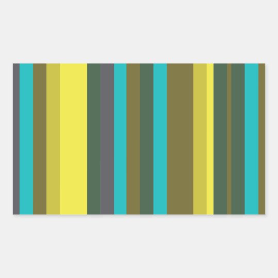 Adesivo Retangular Green_stripes