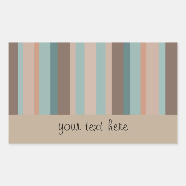 Adesivo Retangular Greve do Oceano Pacífico (Frente)