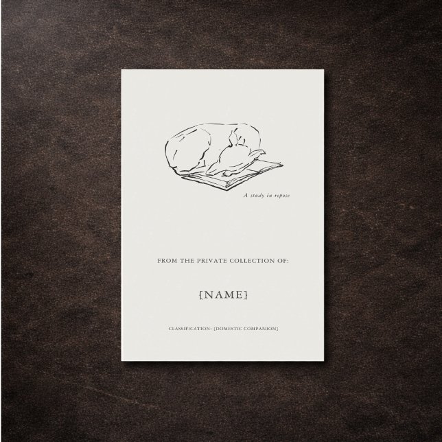 Adesivo Retangular Greyhound- Custom Ex libris bookplate  (Criador carregado)