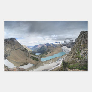 Adesivo Retangular Grinnell Glacier Overlook - Parque Nacional Glacie