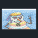 Adesivo Retangular GROOVY SNOWMAN, SINAL DE PAZ CHRISTMAS STICKERS Re<br><div class="desc">ESSES FORAM OS DIAS DE ENERGIA FLUVIAL,  TIE DYED ESTAVA DENTRO E O SINAL DE PAZ. ADICIONAR UM POUCO DE AMOR COM ESSAS PLANILHAS DE NEVE BRUTAS,  Retângulo... ...  Procure Por Quebra Correspondente,  Papel Tecido,  Fita,  Etiquetas De Presente E Muito Mais. Susan Brack Design</div>