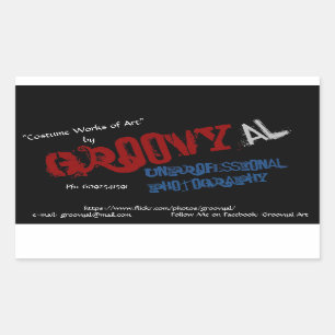 Adesivo Retangular Groovyal Sticker