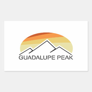Adesivo Retangular Guadalupe Peak Retro