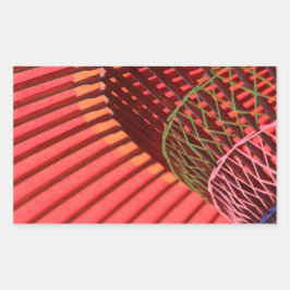 Adesivo Retangular Guarda-chuvas japoneses