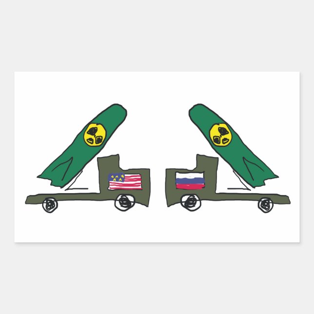 Adesivo Retangular Guerra Fria (Frente)