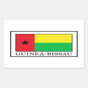 Adesivo Retangular Guiné-Bissau