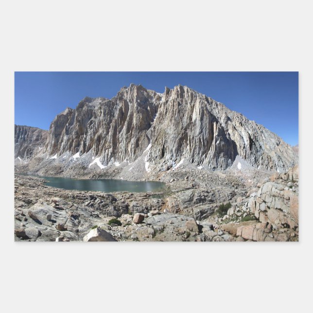 Adesivo Retangular Guitar Lake e Mt Whitney - John Muir Trail (Frente)
