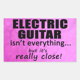 Adesivo Retangular Guitarra Elétrica não é tudo palito retangular
