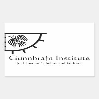 Adesivo Retangular Gunnhrafn Institute Sticker