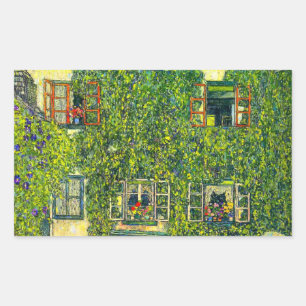 Adesivo Retangular Gustav Klimt A Casa de Guardaboschi