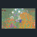Adesivo Retangular Gustav Klimt Flower Garden Cottage Nature<br><div class="desc">Uma bela pintura de jardim - esta é uma pintura clássica de Gustav Klimt,  chamada Jardim de Algodão,  ou Jardim Bauergarten,  1907,  que é um close up de um jardim floral,  uma pintura floral colorida.</div>
