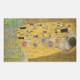 Adesivo Retangular Gustavo Klimt "o beijo "