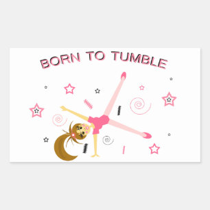 Adesivo Retangular Gymnastics Sticker