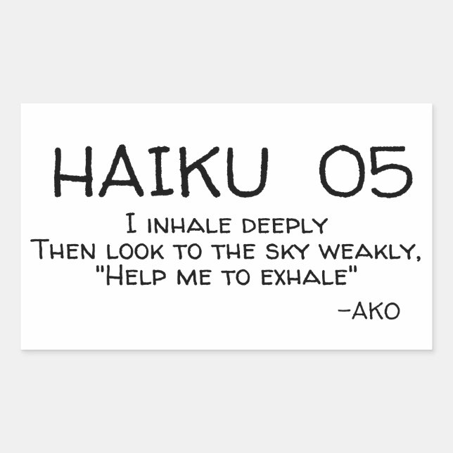 ADESIVO RETANGULAR HAIKU 05 (Frente)