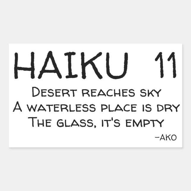 ADESIVO RETANGULAR HAIKU 11 (Frente)