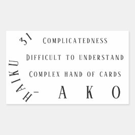 ADESIVO RETANGULAR HAIKU 31