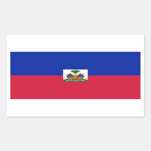 Adesivo Retangular Haiti/bandeira haitiana