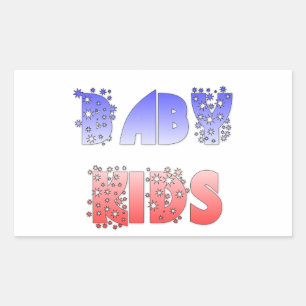 Adesivo Retangular Hakuna Matata Baby & Kids: Design de cor francesa